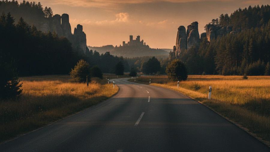 Okruh Českým rájem — krajina na trase