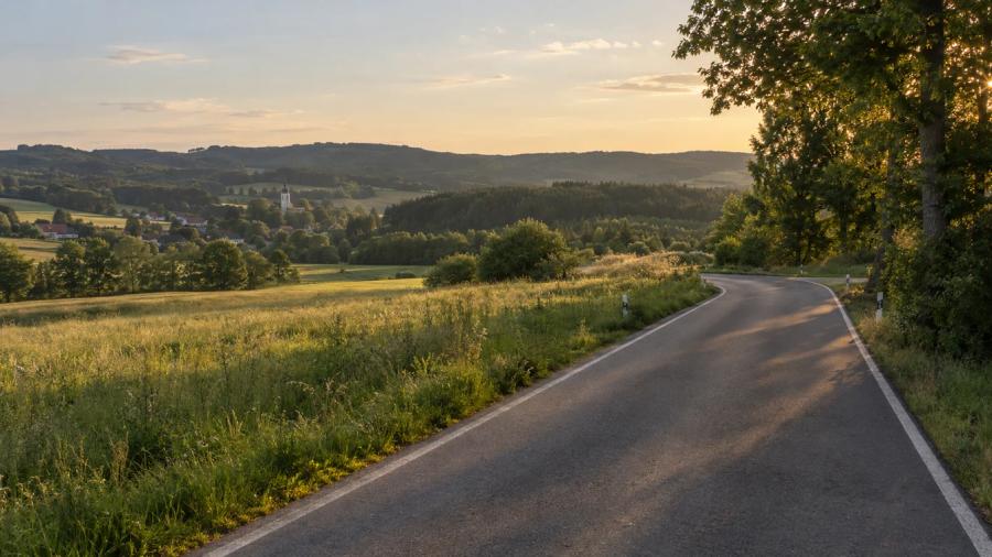 Z Humpolce do Želivu a Kaliště — krajina na trase