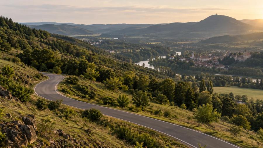 Z Kadaně na Měděnec — krajina na trase