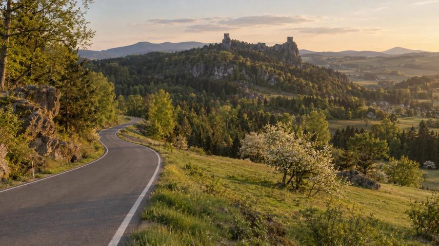 Z Křižan přes Smědavu do Hejnic — krajina na trase