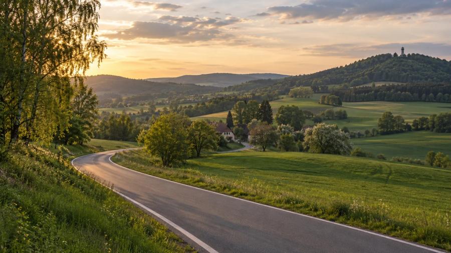 Z Nasavrk přes Licibořice — krajina na trase