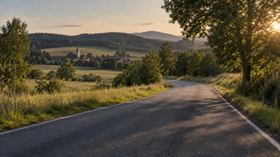 Z údolí Ohře ke Kynžvartu — krajina na trase