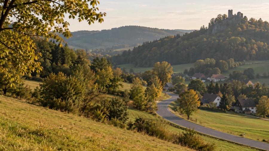 Orlickým podhůřím z Opočna — krajina na trase