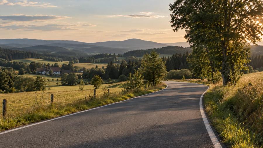 Prachaticko přes Boubskou — krajina na trase