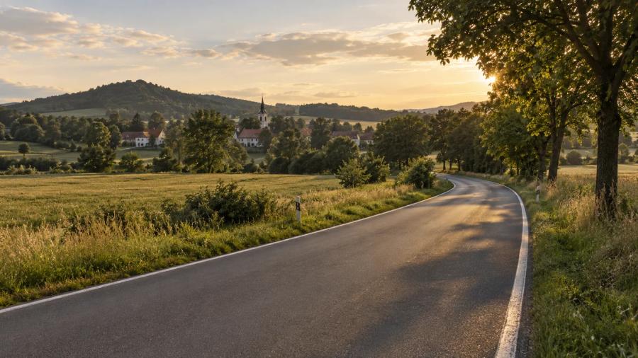 Z Přeštic do Stodu — krajina na trase