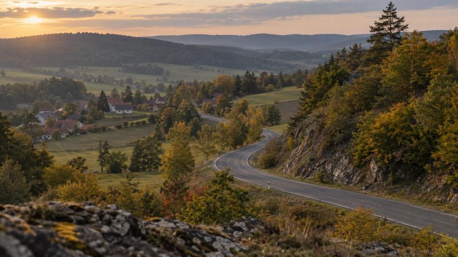 Z Rokycan přes Nepomuk do Klatov — krajina na trase