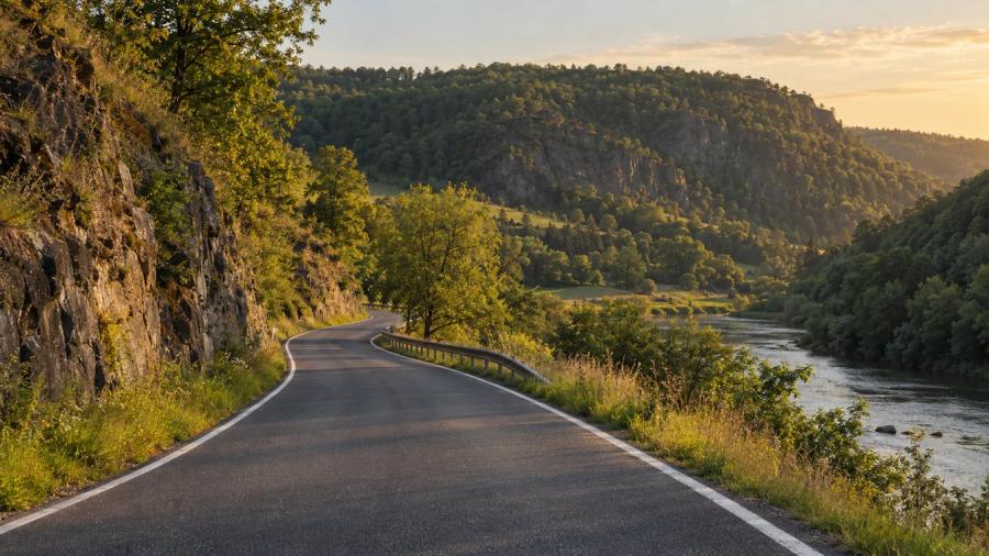 Ze Slaného přes Rakovník k Berounce — krajina na trase