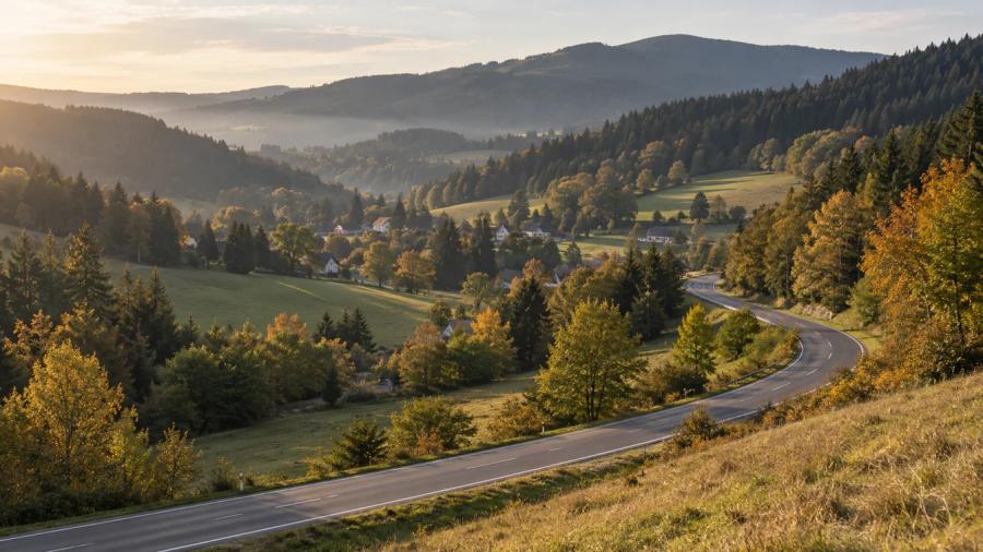 Ze Šumperka údolím horní Moravy — krajina na trase