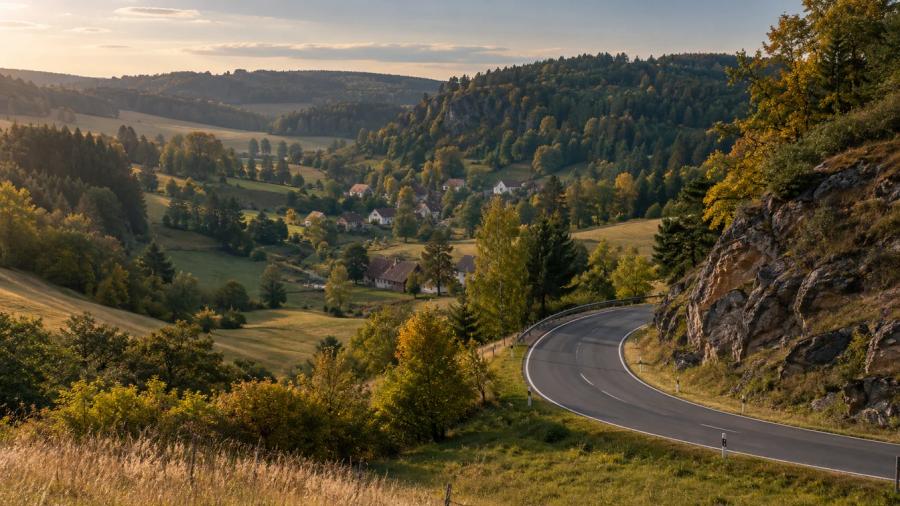 Severním Plzeňskem přes Manětín — krajina na trase