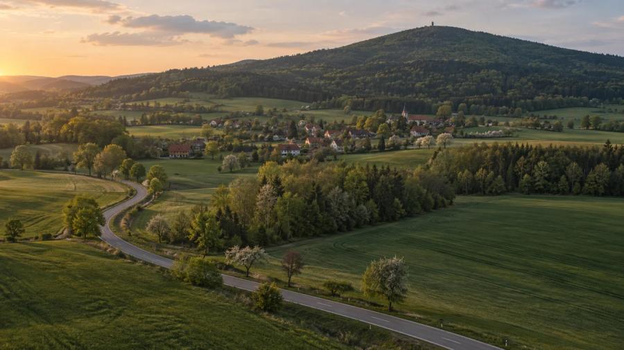 Podblanickem z Vlašimi — krajina na trase