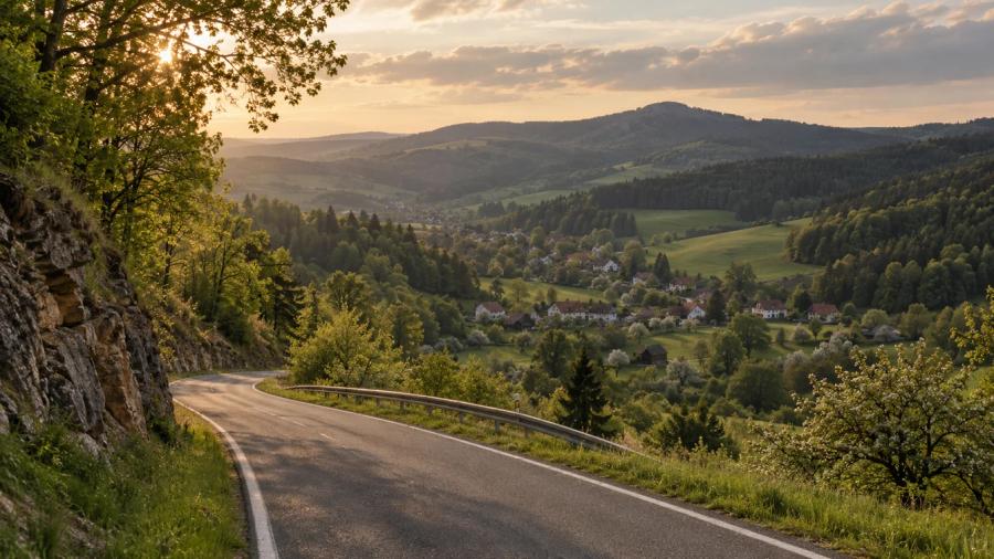 Ze Vsetína na Vláru — krajina na trase